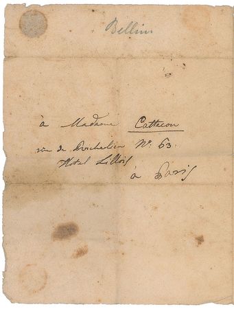 Lot #695 Vincenzo Bellini Handwritten Letter Signed - Image 2