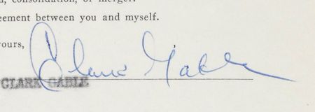 Lot #871 Clark Gable Signed Document - Image 2