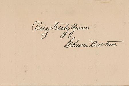 Lot #293 Clara Barton Signature - Image 1