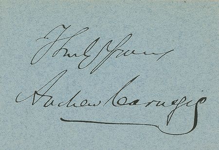 Lot #202 Andrew Carnegie and J. Pierpont Morgan Signature - Image 3