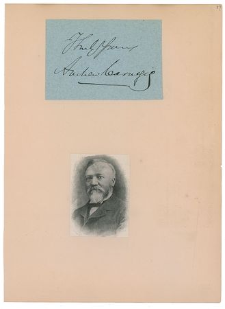 Lot #202 Andrew Carnegie and J. Pierpont Morgan Signature - Image 6