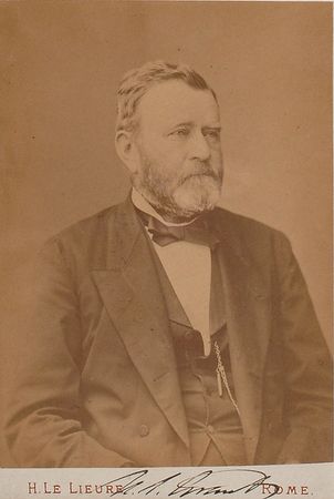 Lot #41 U. S. Grant: Stunning boldly signed cabinet portrait - Image 1