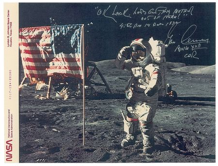 Lot #552 Gene Cernan Signed Photographs - Image 2