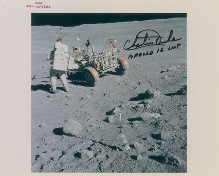 Lot #501 Charlie Duke Signed Photographs - Image 1
