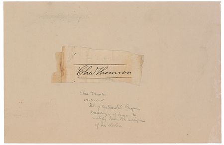 Lot #360 Charles Thomson - Image 1