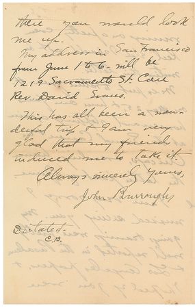 Lot #620 John Burroughs Handwritten Letter Signed - Image 6