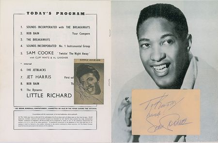 Lot #759 Sam Cooke and Little Richard Signatures - Image 3
