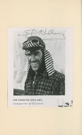 Lot #319 Edmund Hillary Book - Image 1
