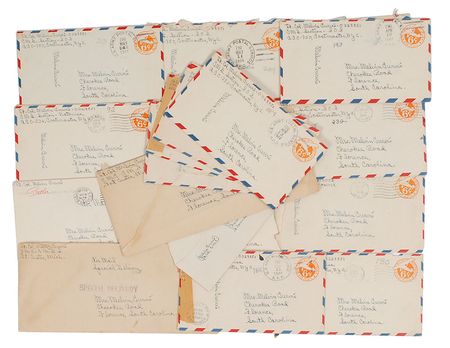 Lot #198 Melvin Purvis: Over forty handwritten pages from the FBI G-Man to his beloved wife - Image 2