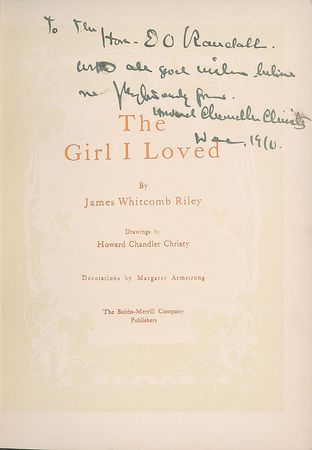 Lot #587 Howard Chandler Christy Book and Handwritten Letter Signed - Image 2