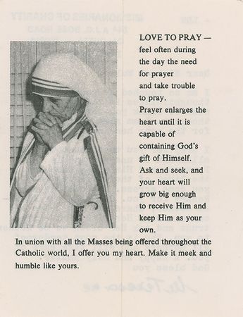 Lot #246 Mother Teresa Typed Letter Signed - Image 2