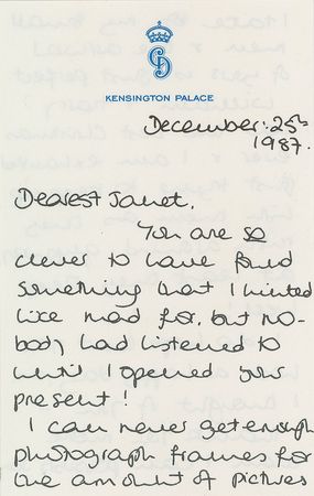 Lot #281 Princess Diana: ?William and Harry had the best Christmas ever? - Image 1