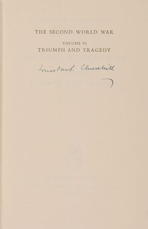 Lot #253 Winston Churchill: Churchillâ??s six-volume account of World War II - Image 1