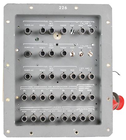 Lot #9152 Apollo CM Block II Circuit Beaker Panel - Image 2