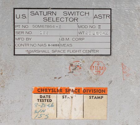 Lot #9170 Saturn V Switch Selector - Image 5