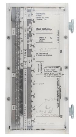 Lot #9063 Gordon Cooper’s MA-9 Flight Plan Roller - Image 3