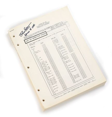 Lot #9424 Dave Scott Signed Apollo 15 Lunar Rover Handbook - Image 2