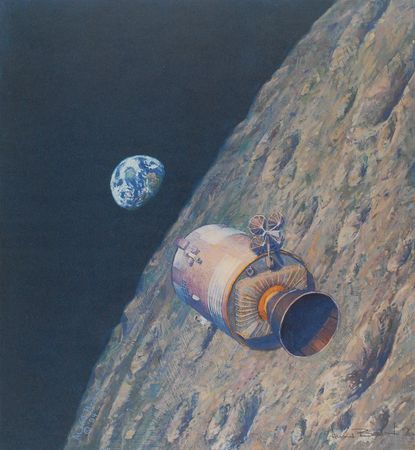 Lot #9338 Alan Bean Signed Lithograph - Image 2