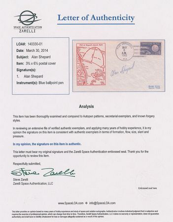 Lot #9075 Alan Shepard Signed Cover - Image 2