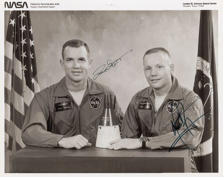 Lot #9122 Gemini 8 Signed Photograph - Image 1
