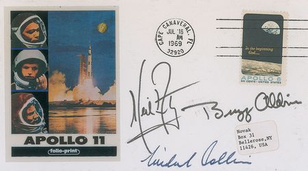 Lot #9276 Apollo 11 Launch Signed Cover - Image 1