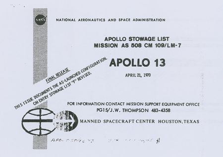 Lot #9357 Apollo 13 Flown Lunar Surface Exploration Map - Image 2