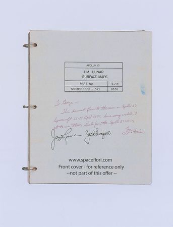 Lot #9357 Apollo 13 Flown Lunar Surface Exploration Map - Image 10