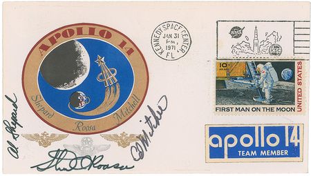Lot #9392 Apollo 14 Signed Cover - Image 1
