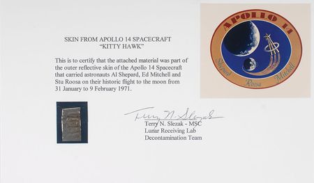 Lot #9396 Apollo 14 Flown Kapton Foil - Image 1