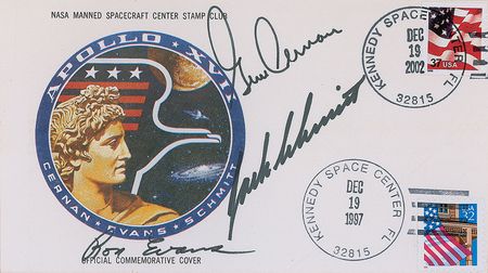 Lot #9469 Gene Cernan?s Apollo 17 Signed Cover - Image 1