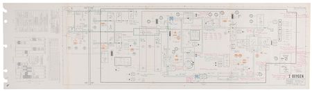 Lot #9256 Gene Kranz’s Apollo 9 LM Schematic - Image 1