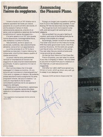 Lot #9289 Neil Armstrong Signed Brochure - Image 1