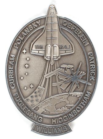 Lot #9500 STS-116 Unflown Robbins Medal - Image 1
