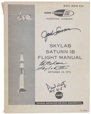 Lot #9484 Skylab Signed Manual - Image 1