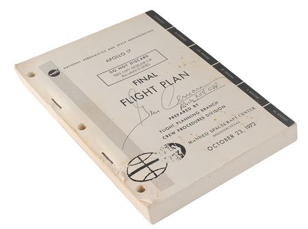 Lot #9468 Gene Cernan Signed Apollo 17 Flight Plan - Image 2