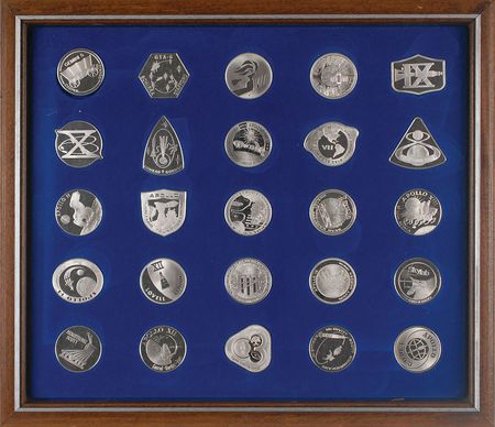 Lot #9528  NASA Sterling Silver Franklin Mint Set - Image 1