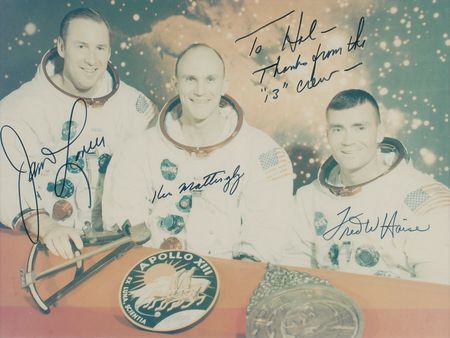 Lot #9367 Apollo 13 Signed Photograph - Image 1