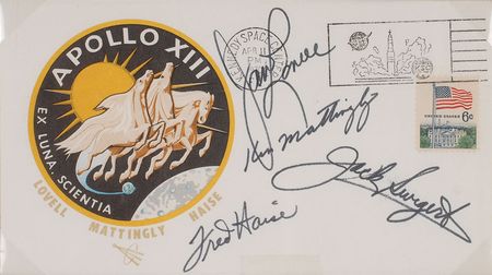 Lot #9365 Apollo 13 Signed Insurance Cover - Image 1