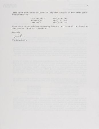 Lot #9521 Christa McAuliffe Archive - Image 3