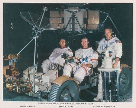 Lot #9416 Apollo 15 Signed Photo - Image 1