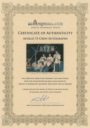 Lot #9416 Apollo 15 Signed Photo - Image 2