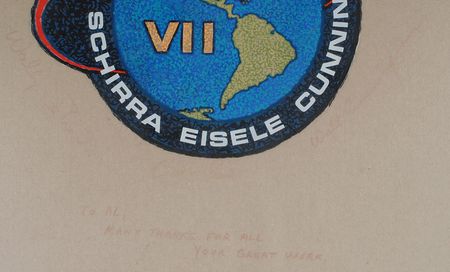 Lot #9226 Apollo 7 Signed Original Emblem Artwork - Image 2