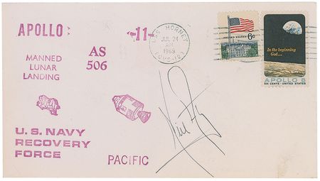 Lot #9286 Neil Armstrong Signed Cover - Image 1