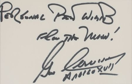Lot #9470 Gene Cernan Signature and Patch Display - Image 2