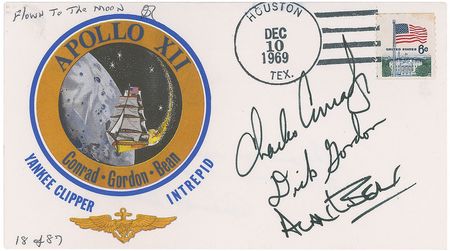 Lot #9326 Apollo 12 Flown Cover - Image 1
