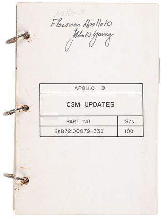 Lot #9258 John Young’s Apollo 10 Flown Checklist - Image 1