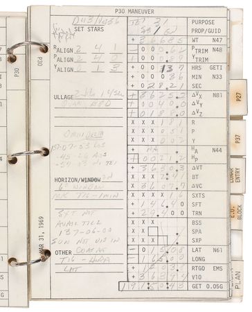 Lot #9258 John Young’s Apollo 10 Flown Checklist - Image 3
