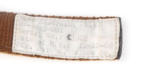 Lot #9233 James Lovell?s Apollo 8 Flown Heel Restraint - Image 3