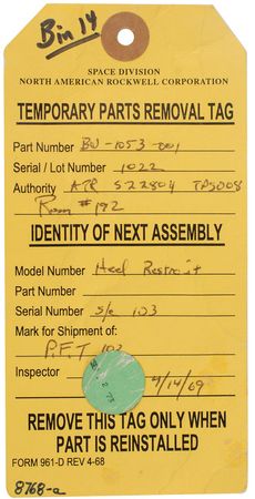 Lot #9233 James Lovell?s Apollo 8 Flown Heel Restraint - Image 4