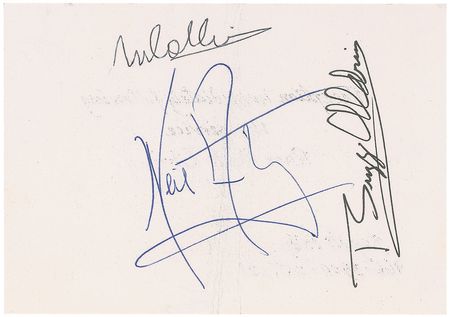Lot #9277 Apollo 11 Signatures - Image 1